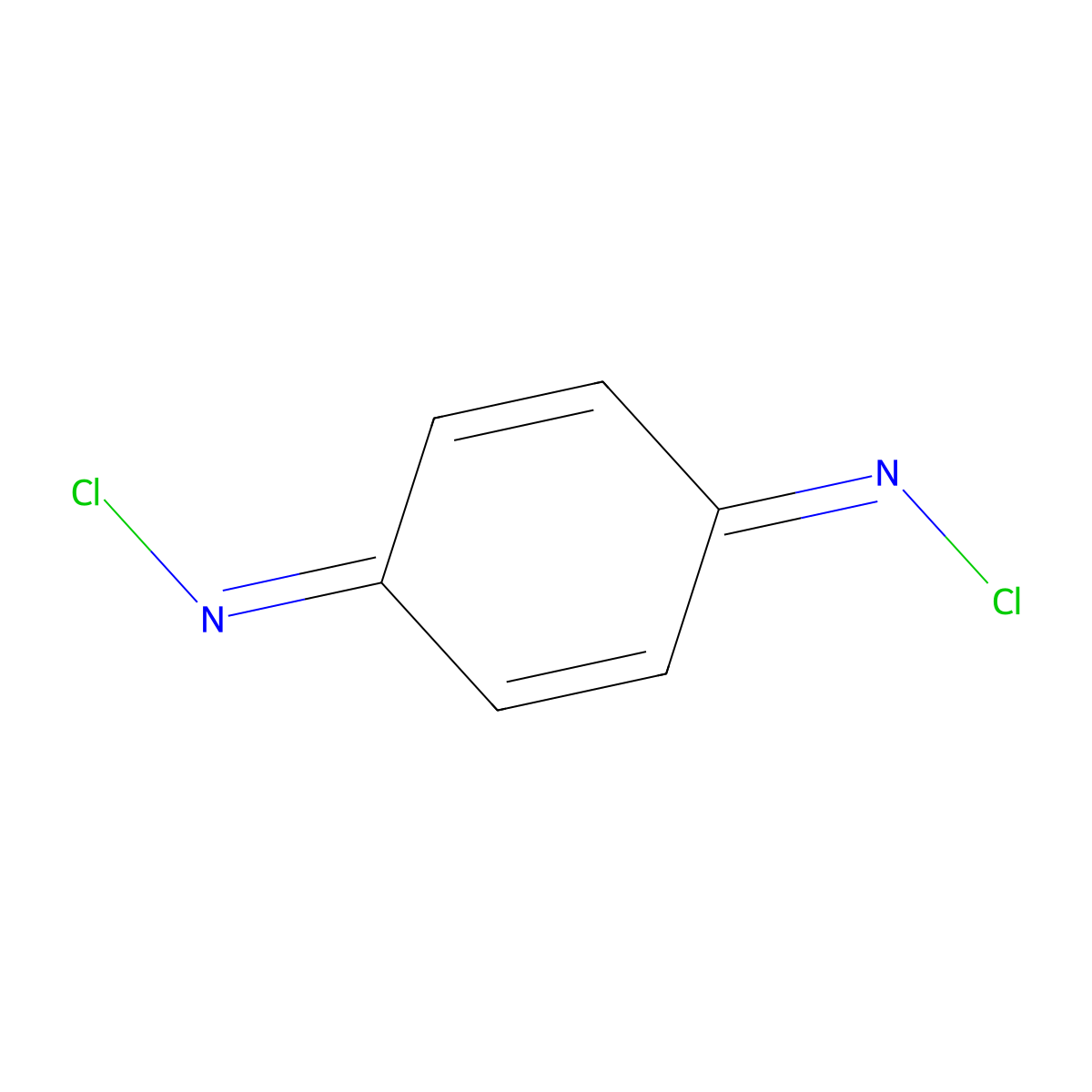 2,5-Cyclohexadiene-1,4-diimine, N1,N4-dichloro- molecular structure, CAS 637-70-7