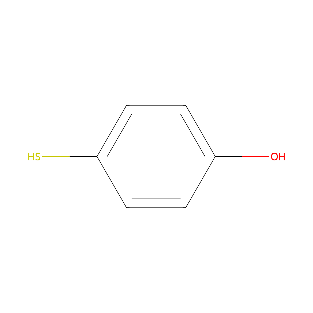 4-Mercaptophenol molecular structure, CAS 637-89-8
