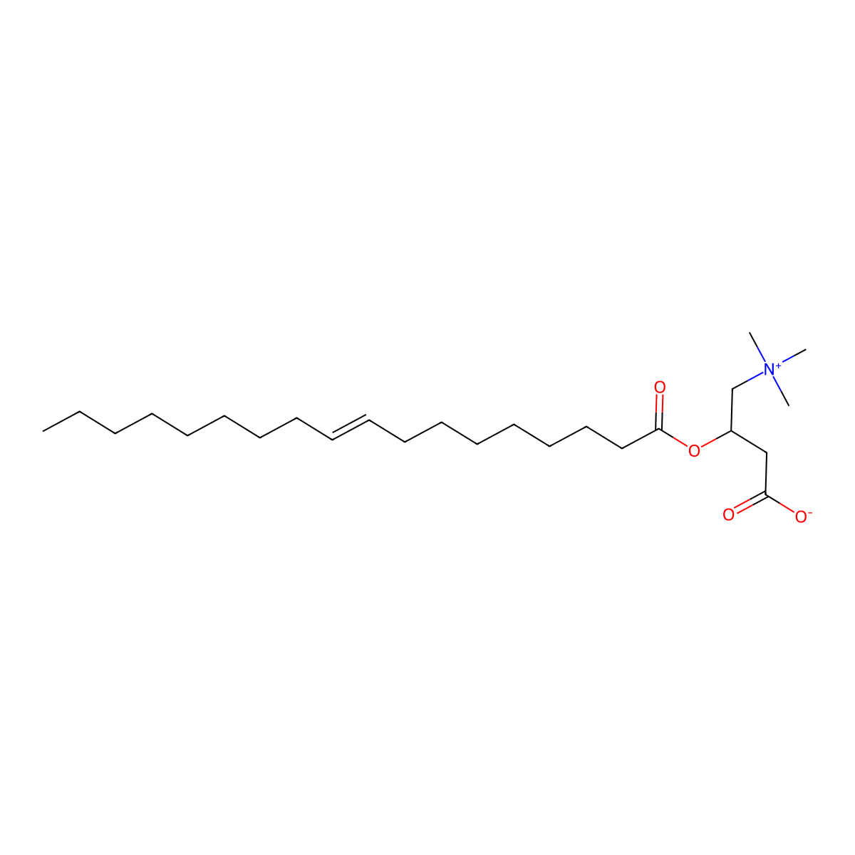 9-Octadecenoyl carnitine molecular structure, CAS 63701-52-0