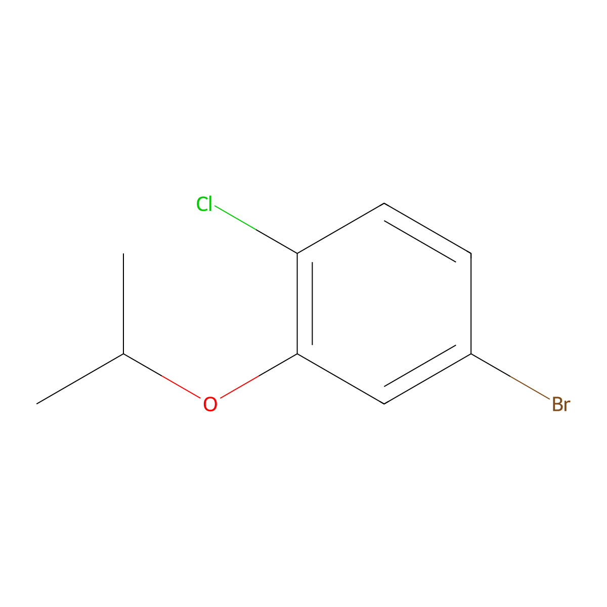4-Bromo-1-chloro-2-isopropoxybenzene molecular structure, CAS 637022-52-7