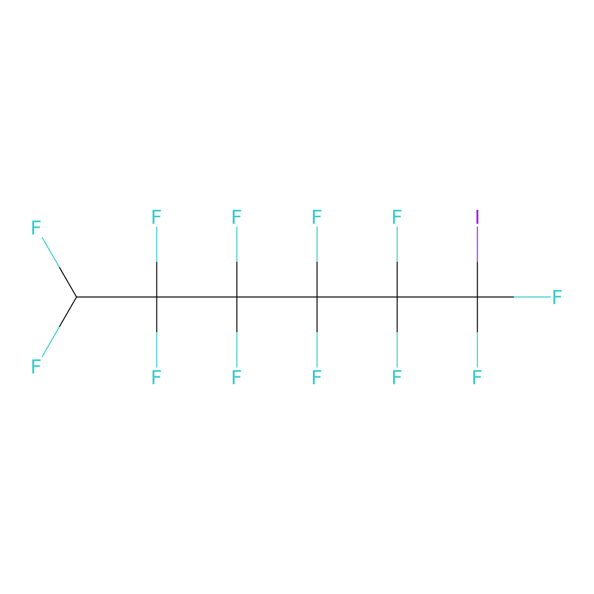 1,1,2,2,3,3,4,4,5,5,6,6-Dodecafluoro-1-iodohexane molecular structure, CAS 63703-16-2