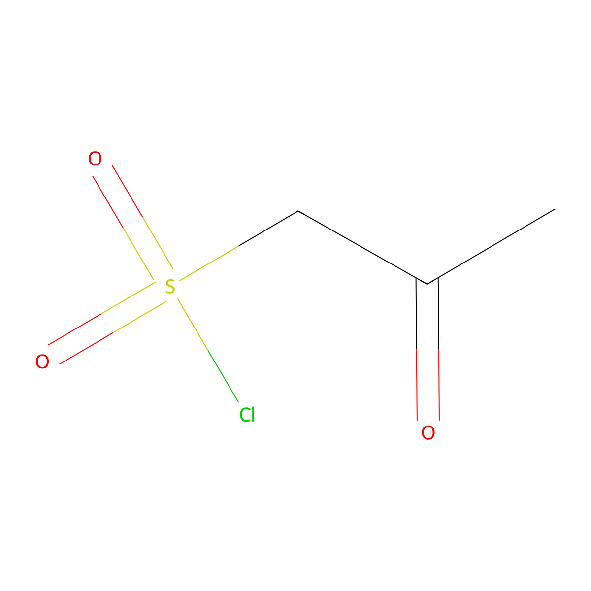 2-Oxopropane-1-sulfonyl chloride molecular structure, CAS 637031-08-4