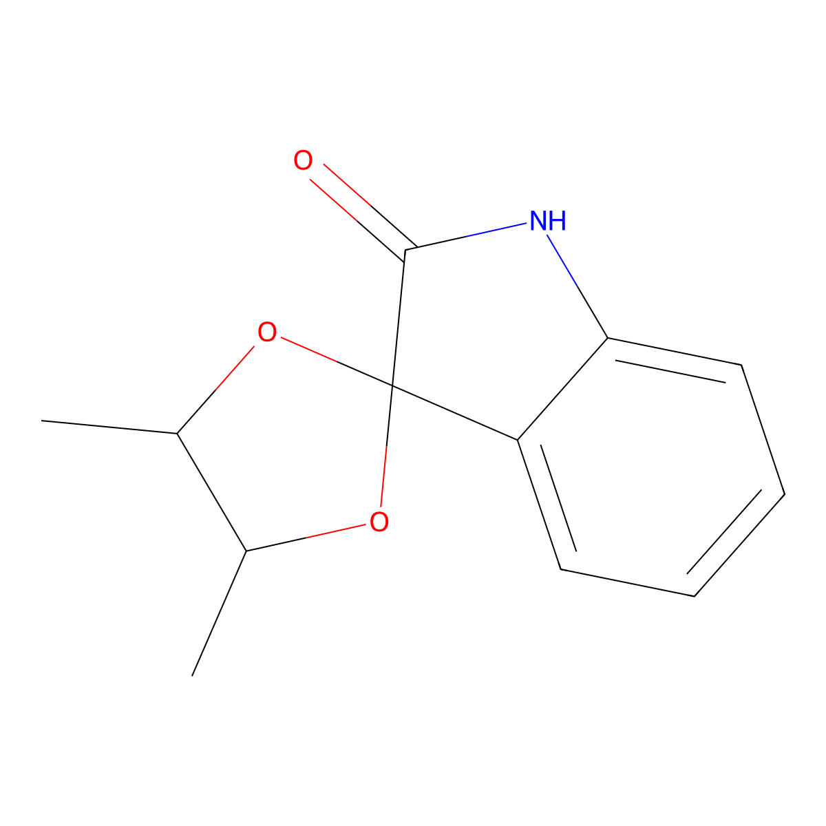 3-(4',5'-dimethyl-1',3'-dioxolynyl)-1,3-dihydro-2H-indol-2-one molecular structure, CAS 63707-28-8