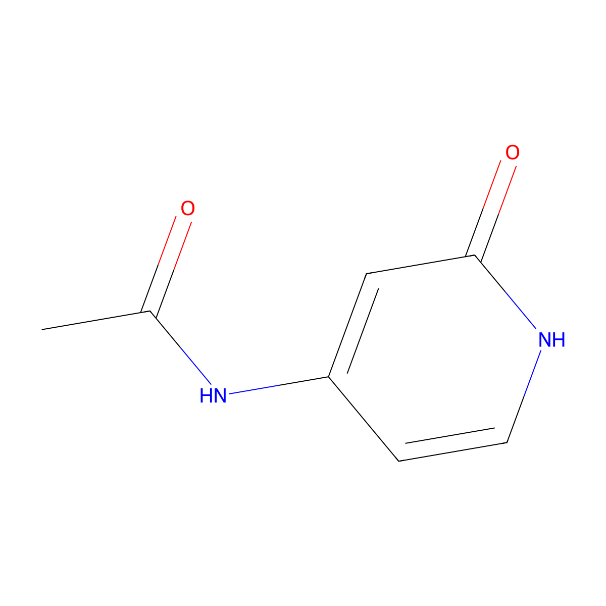 N-(2-Oxo-1,2-dihydropyridin-4-yl)acetamide molecular structure, CAS 63709-26-2