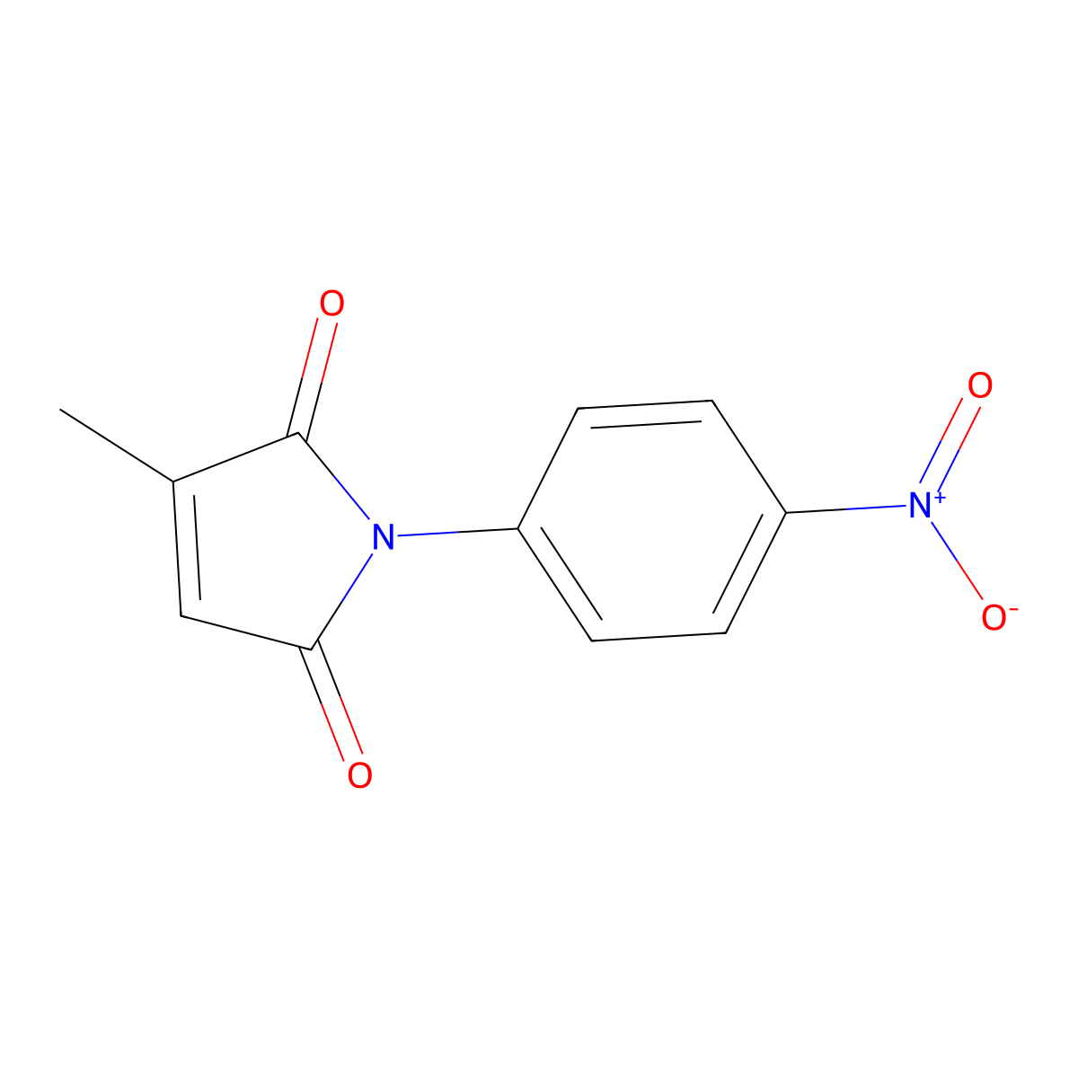 3-Methyl-1-(4-nitrophenyl)pyrrole-2,5-dione molecular structure, CAS 6371-08-0