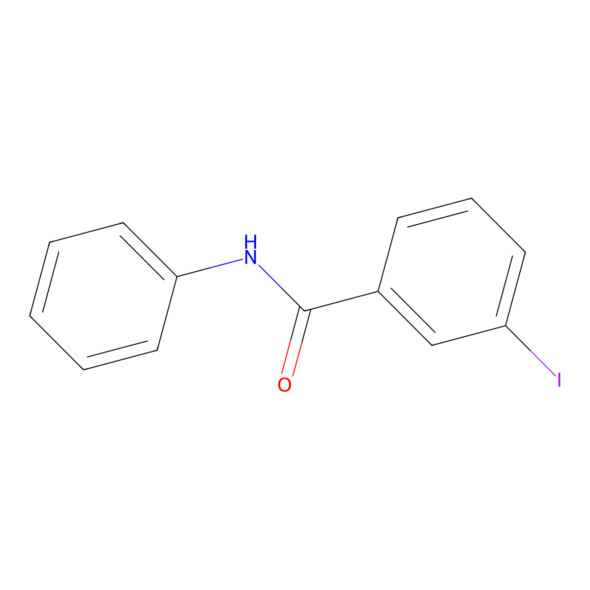 3-iodo-N-phenylbenzamide molecular structure, CAS 63710-34-9