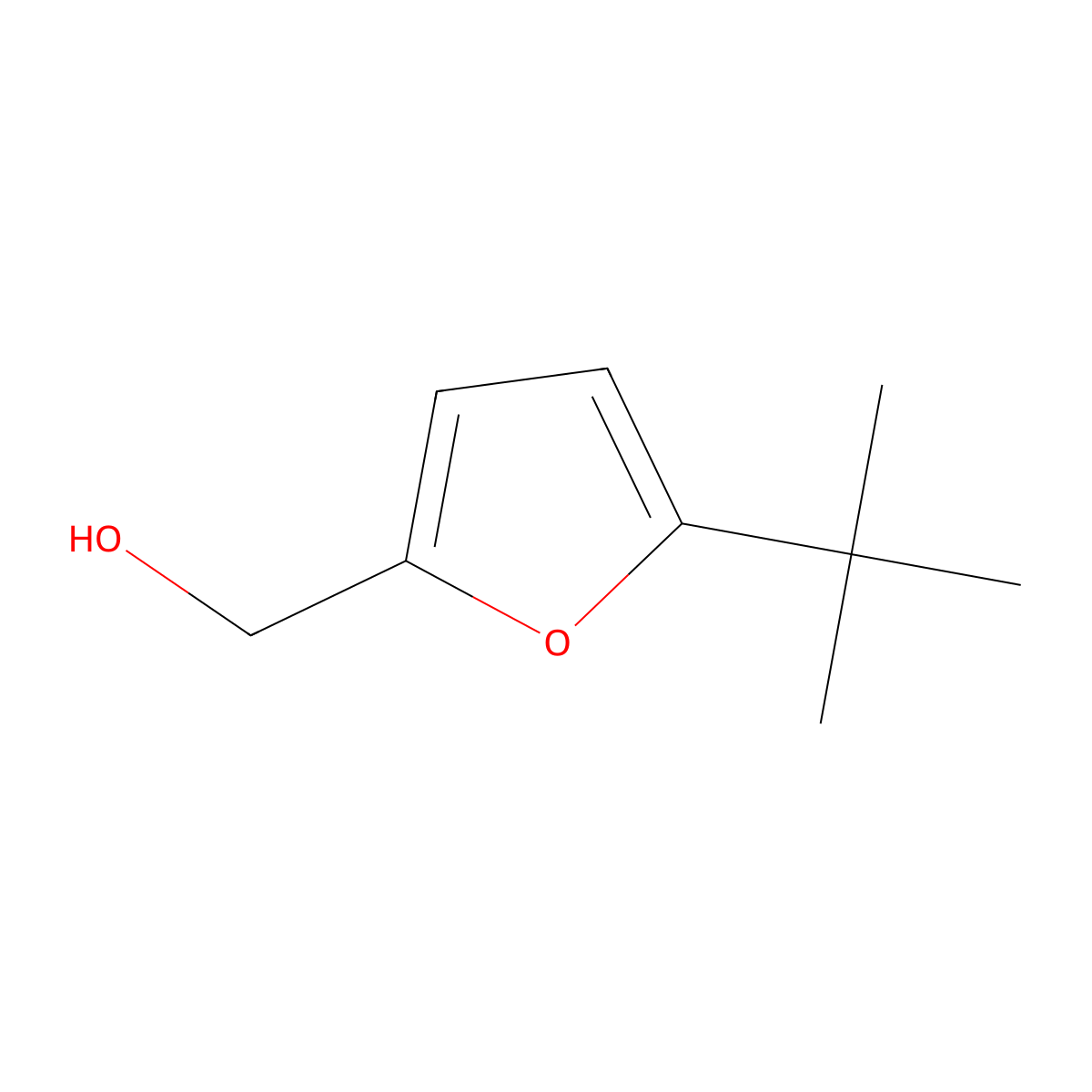 (5-Tert-butylfuran-2-yl)methanol molecular structure, CAS 63711-16-0