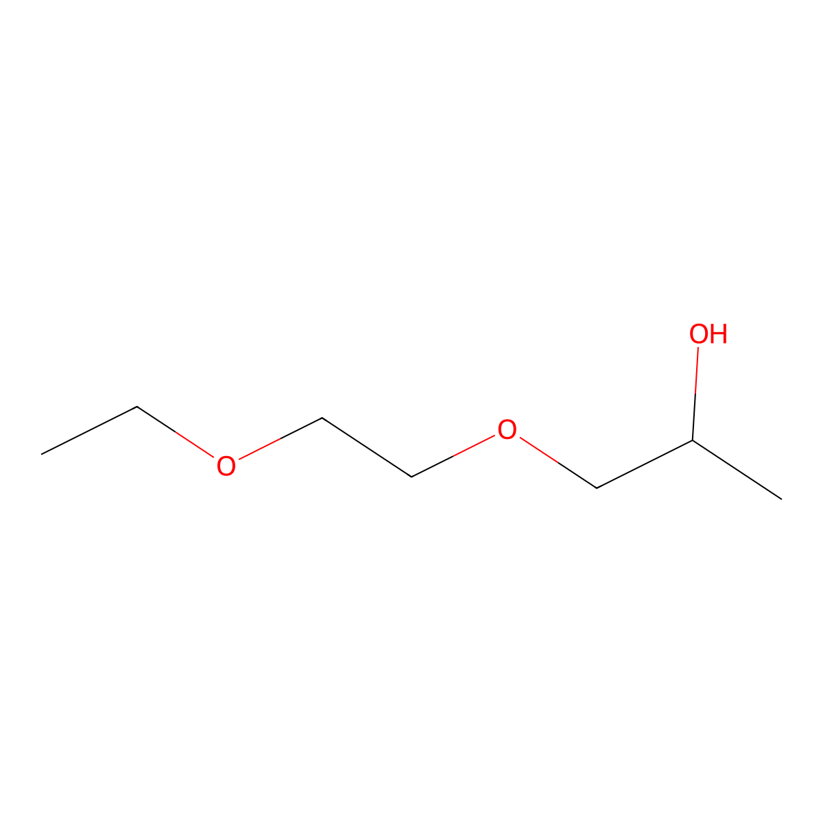 1-(2-Ethoxyethoxy)propan-2-ol molecular structure, CAS 63716-10-9