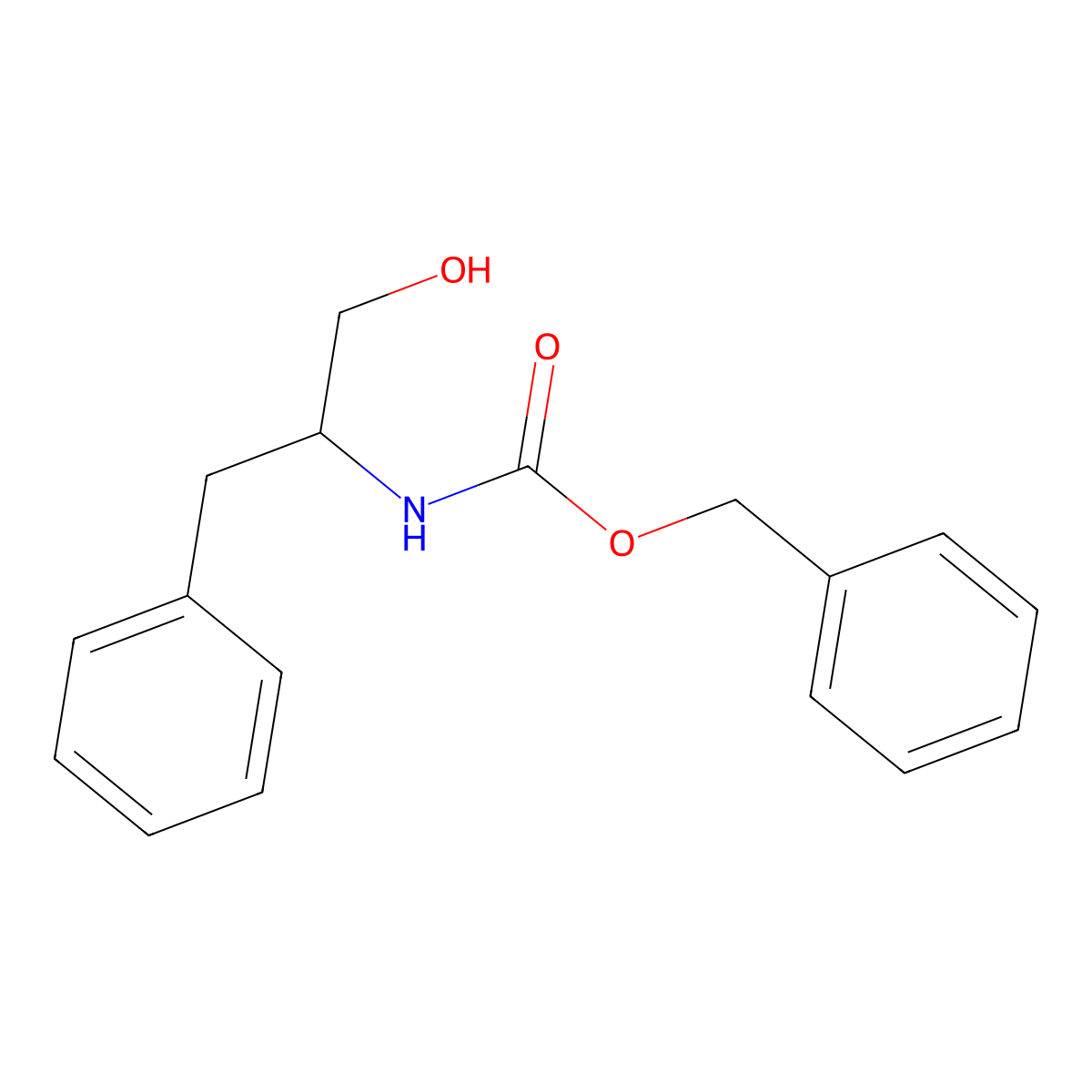 N-carbobenzoxy-L-phenylalanilol molecular structure, CAS 6372-14-1
