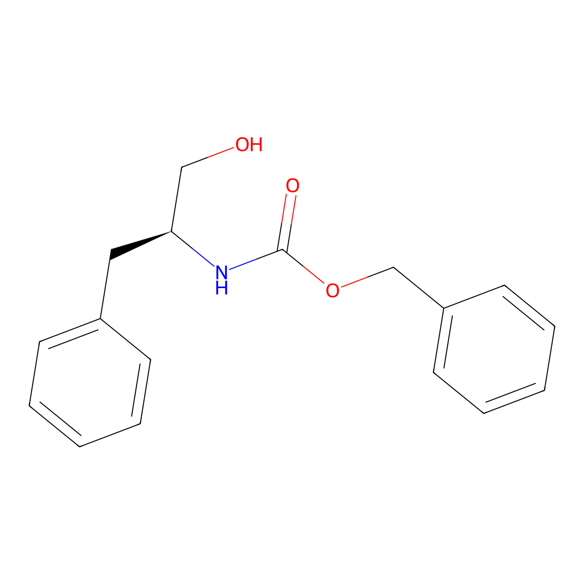 N-carbobenzoxy-L-phenylalanilol molecular structure, CAS 6372-14-1