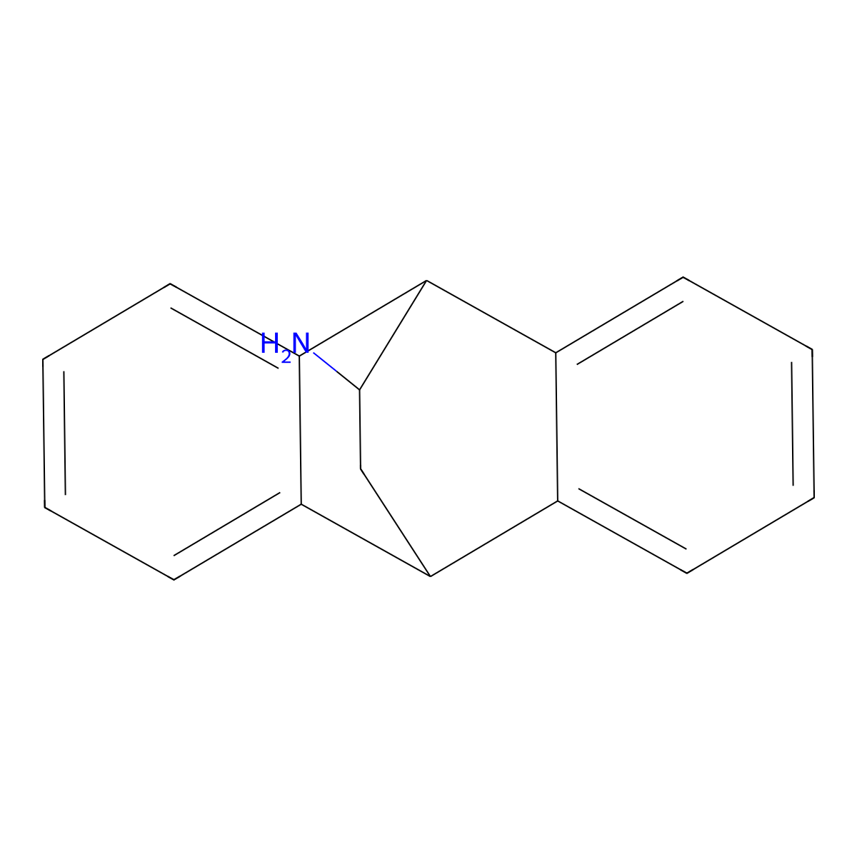 Tetracyclo[6.6.2.0^{2,7}.0^{9,14}]hexadeca-2,4,6,9,11,13-hexaen-15-amine molecular structure, CAS 6372-65-2