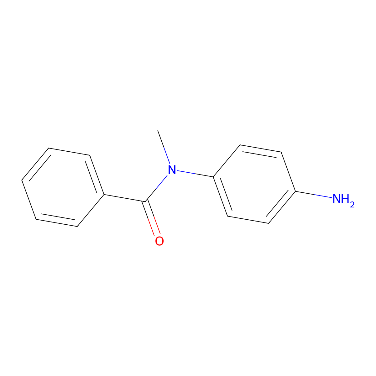 N-(4-aminophenyl)-N-methylbenzamide molecular structure, CAS 63721-85-7