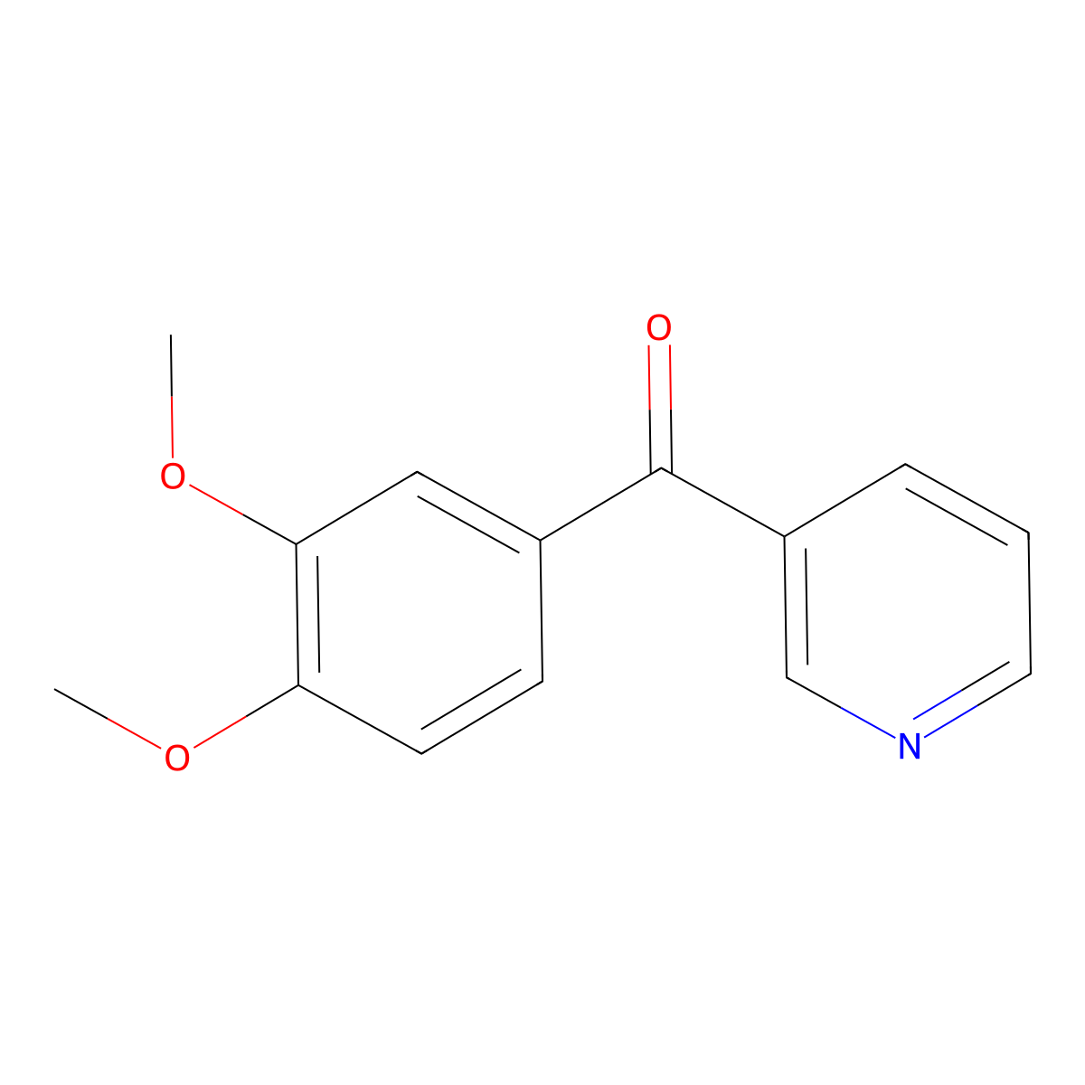(3,4-Dimethoxyphenyl)(pyridin-3-yl)methanone molecular structure, CAS 63724-50-5