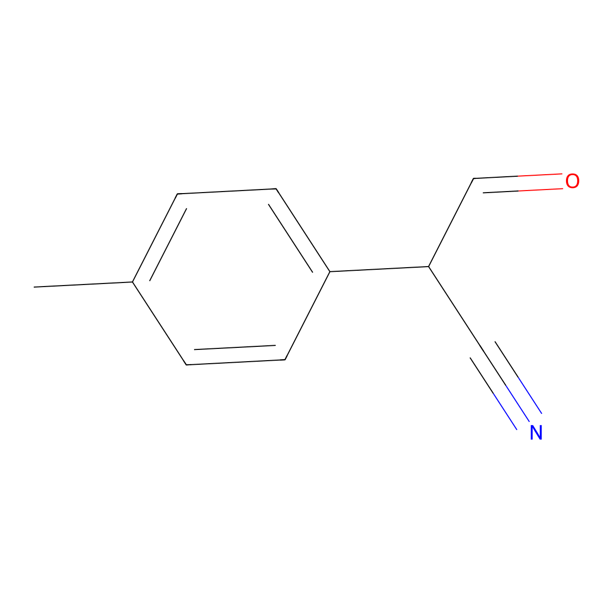 alpha-Formyl-4-methylbenzeneacetonitrile molecular structure, CAS 63726-65-8