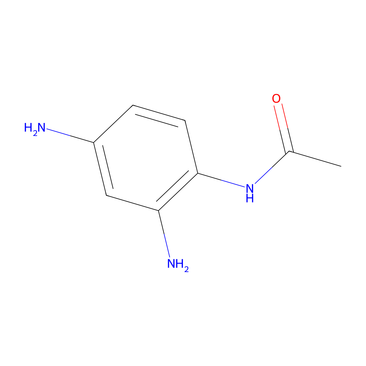 N-(2,4-diaminophenyl)acetamide molecular structure, CAS 6373-15-5