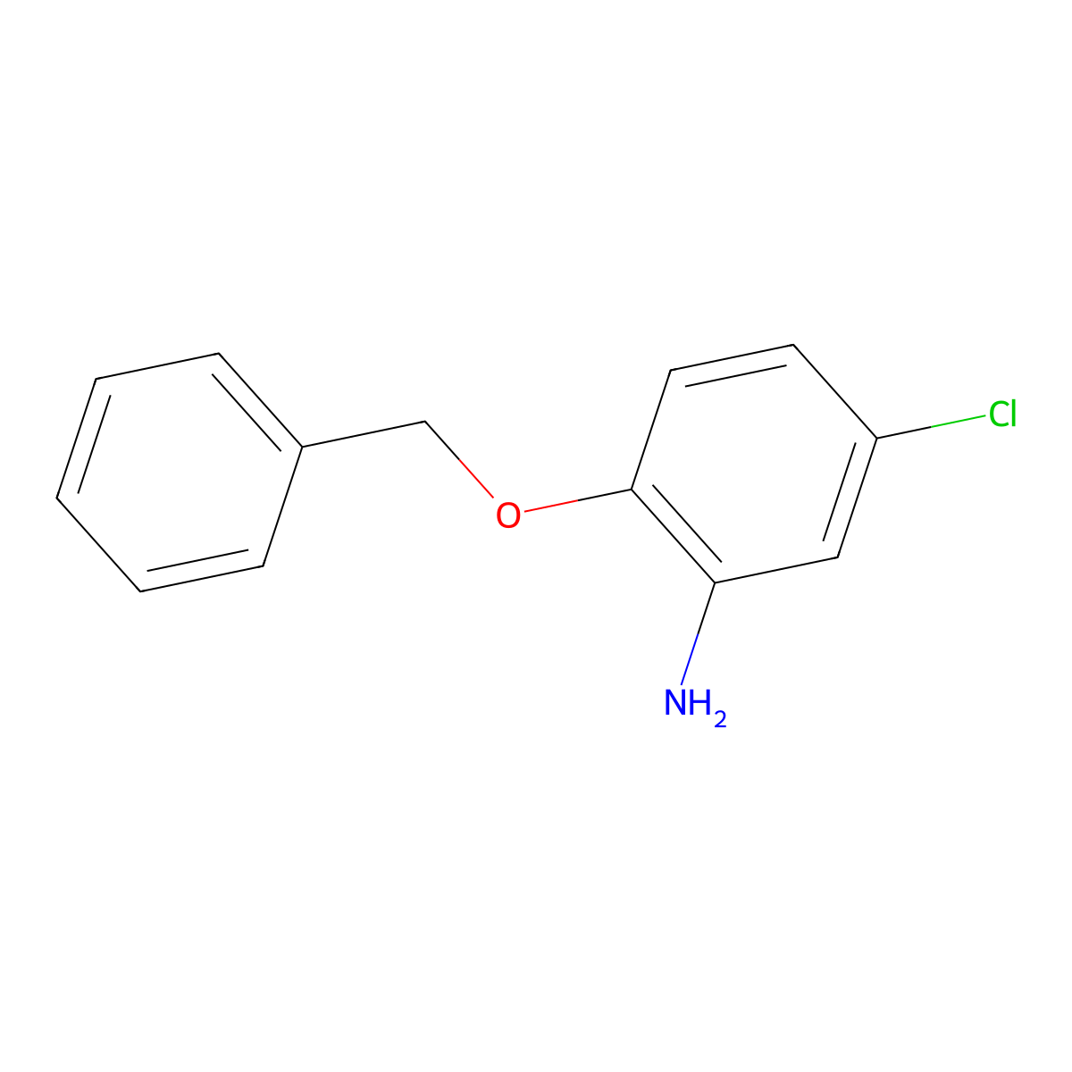 5-Chloro-2-(phenylmethoxy)benzenamine molecular structure, CAS 6373-47-3