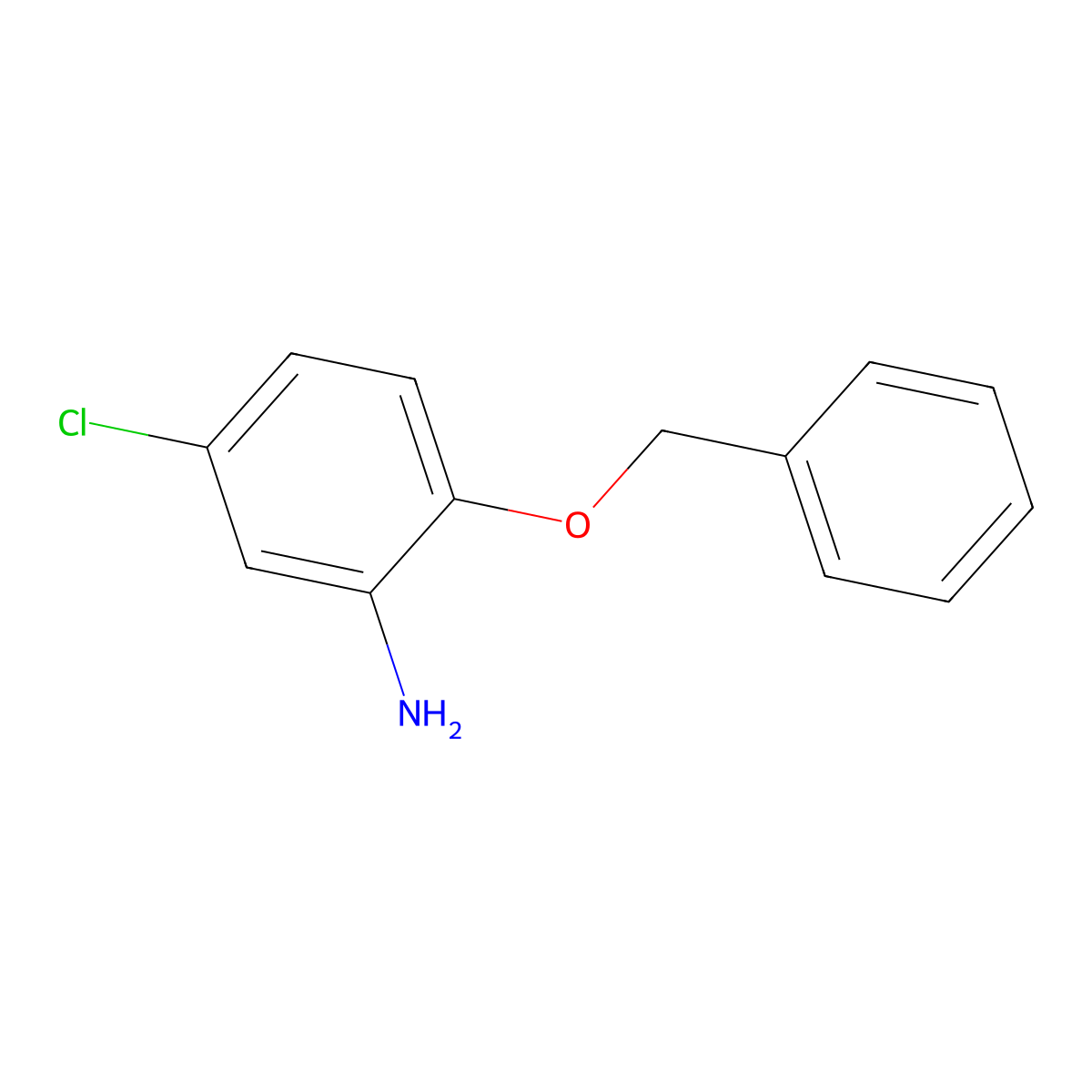 5-Chloro-2-(phenylmethoxy)benzenamine molecular structure, CAS 6373-47-3