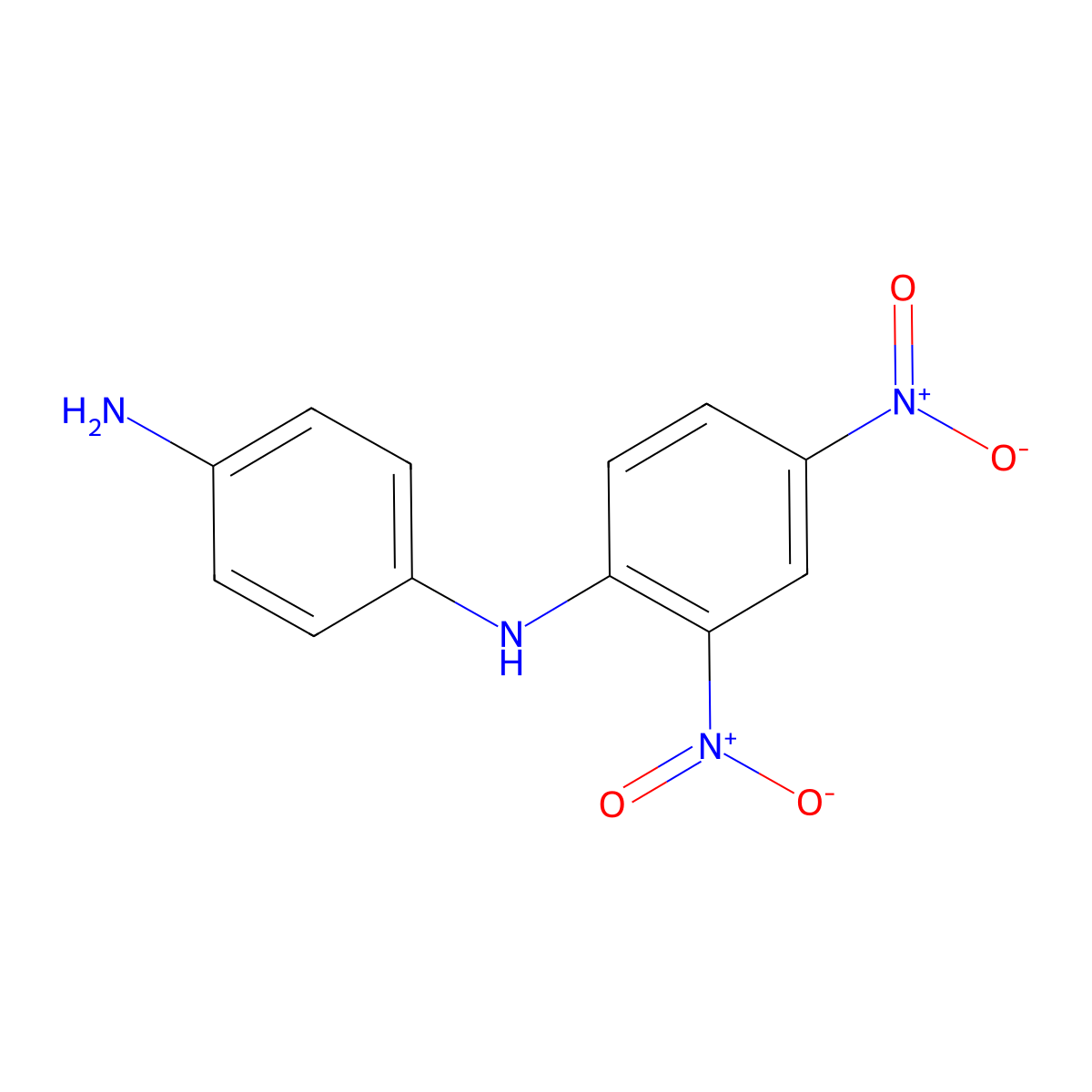 1,4-Benzenediamine, N1-(2,4-dinitrophenyl)- molecular structure, CAS 6373-73-5