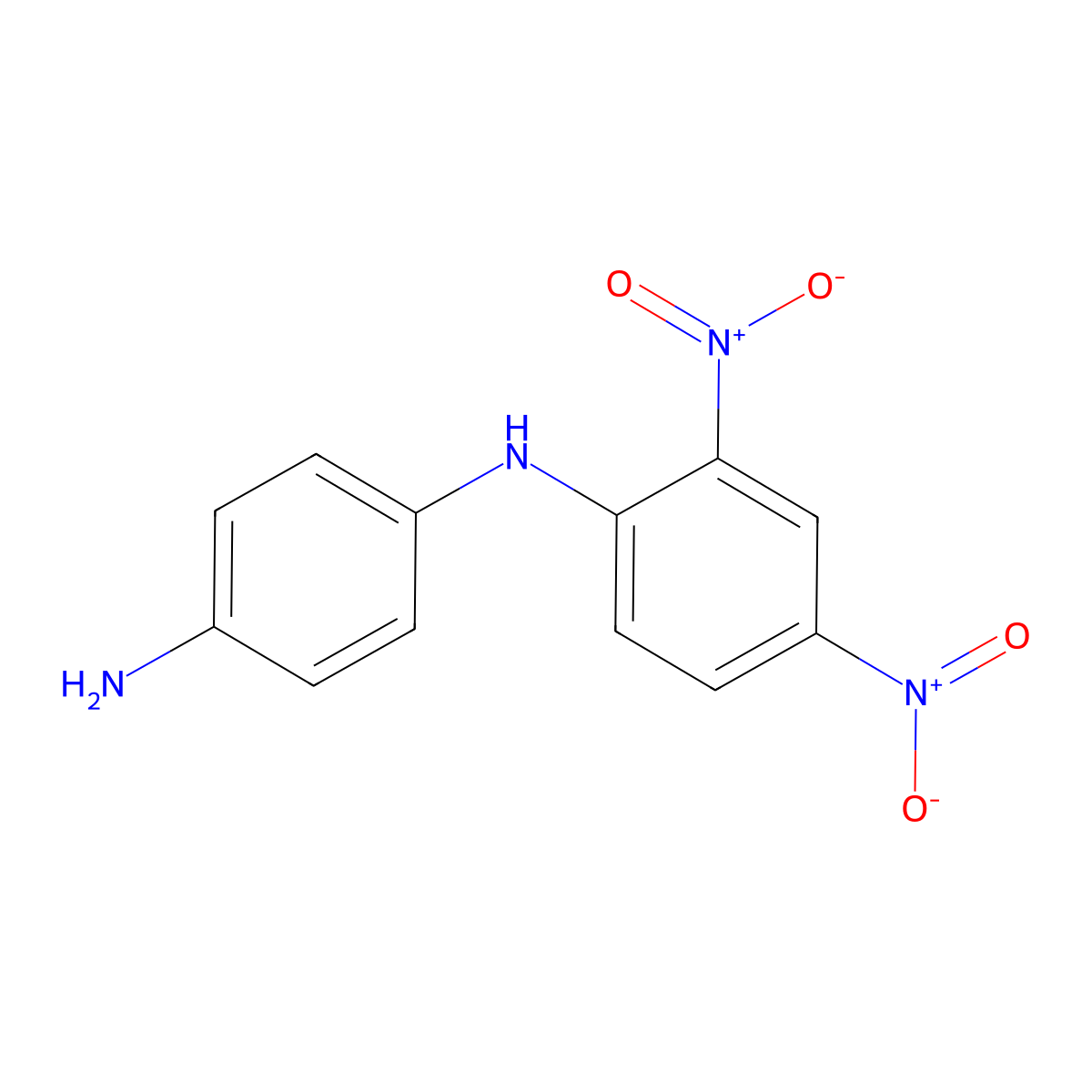1,4-Benzenediamine, N1-(2,4-dinitrophenyl)- molecular structure, CAS 6373-73-5