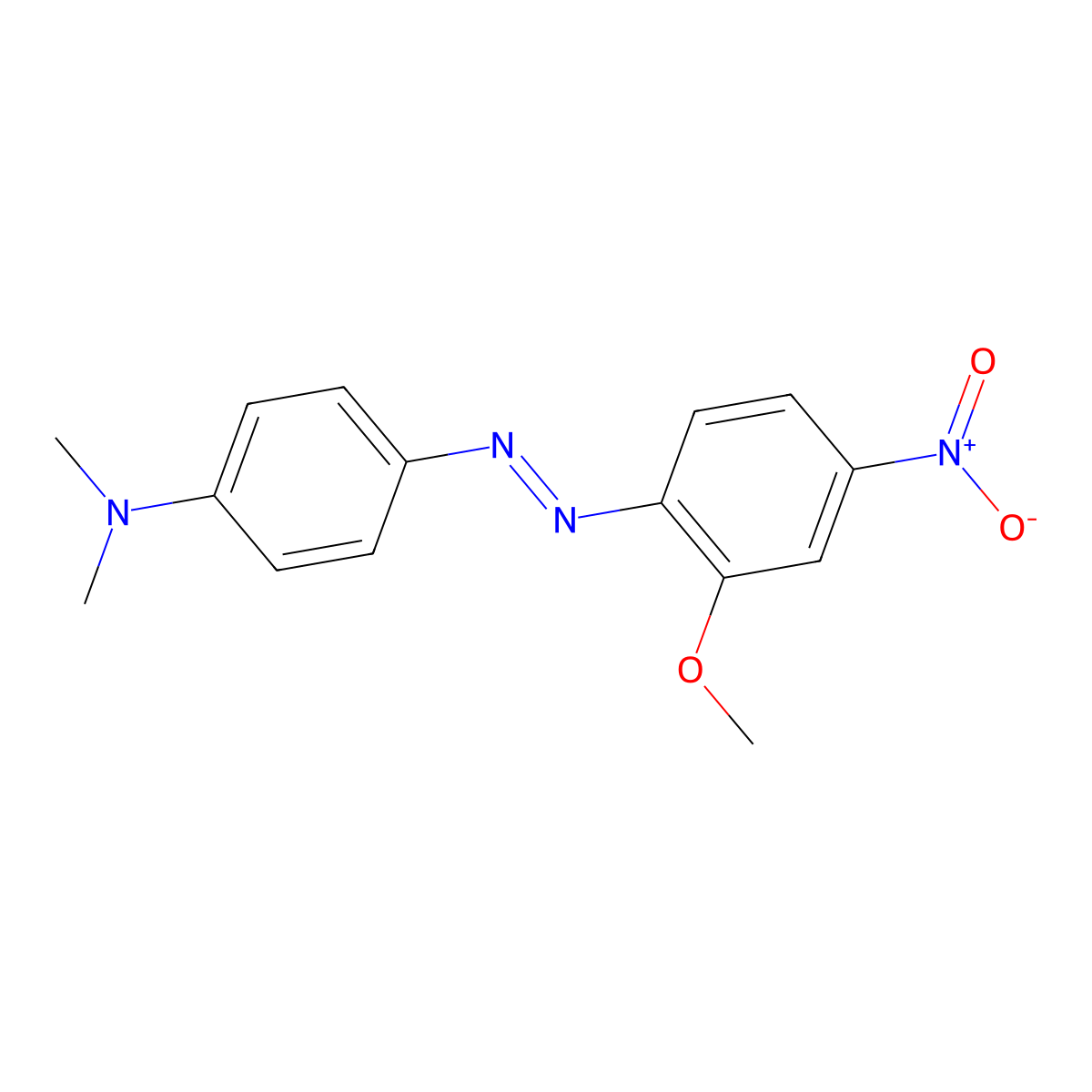 4-[(2-methoxy-4-nitrophenyl)diazenyl]-N,N-dimethylaniline molecular structure, CAS 6373-90-6
