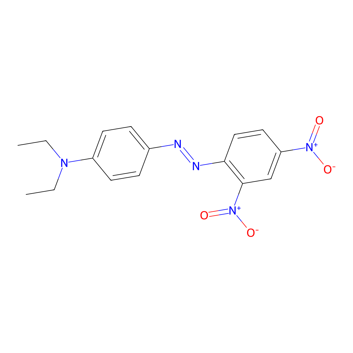 4-(Diethylamino)-2',4'-dinitroazobenzene molecular structure, CAS 6373-96-2