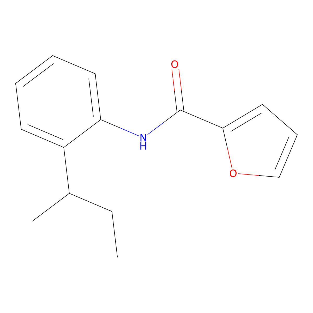 N-(2-butan-2-ylphenyl)furan-2-carboxamide molecular structure, CAS 637307-12-1