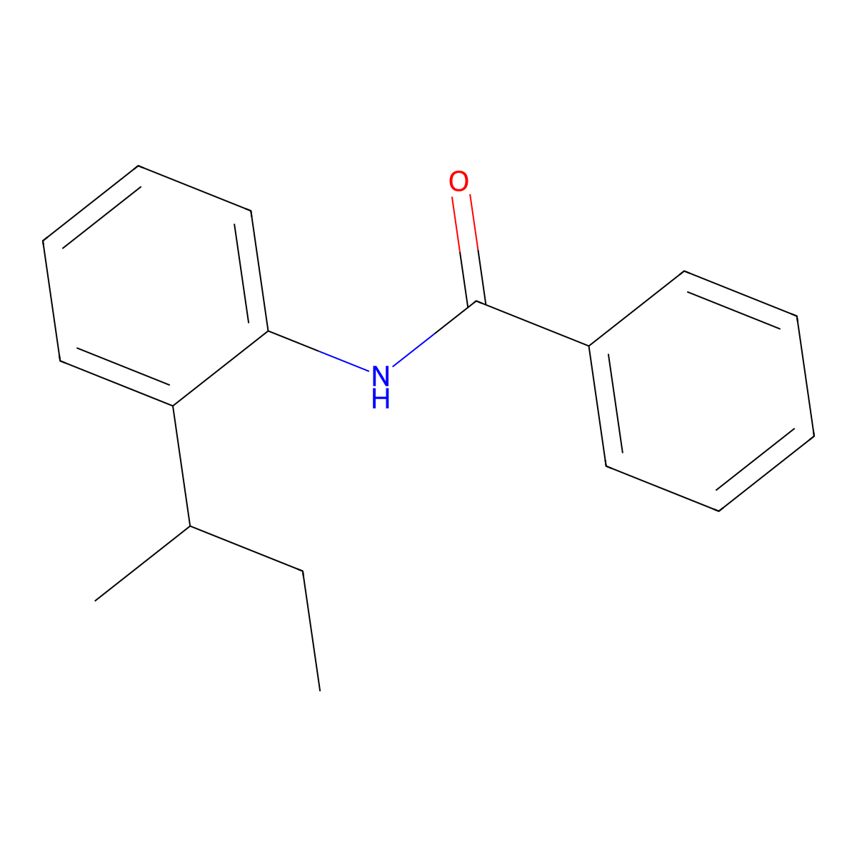 N-(2-sec-butylphenyl)benzamide molecular structure, CAS 637307-72-3