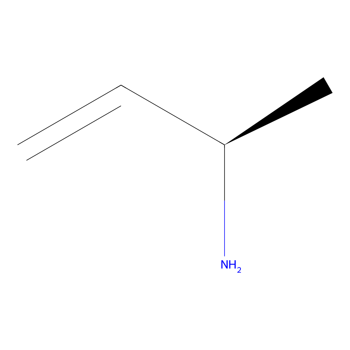 (2R)-But-3-en-2-amine molecular structure, CAS 63731-07-7