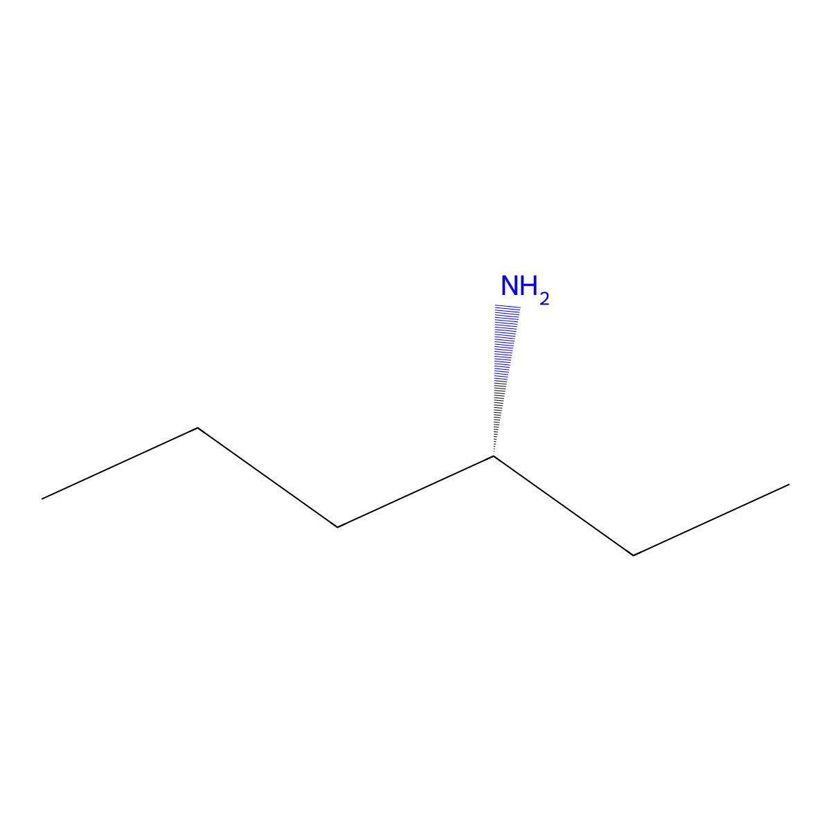 (3R)-hexan-3-amine molecular structure, CAS 63731-10-2