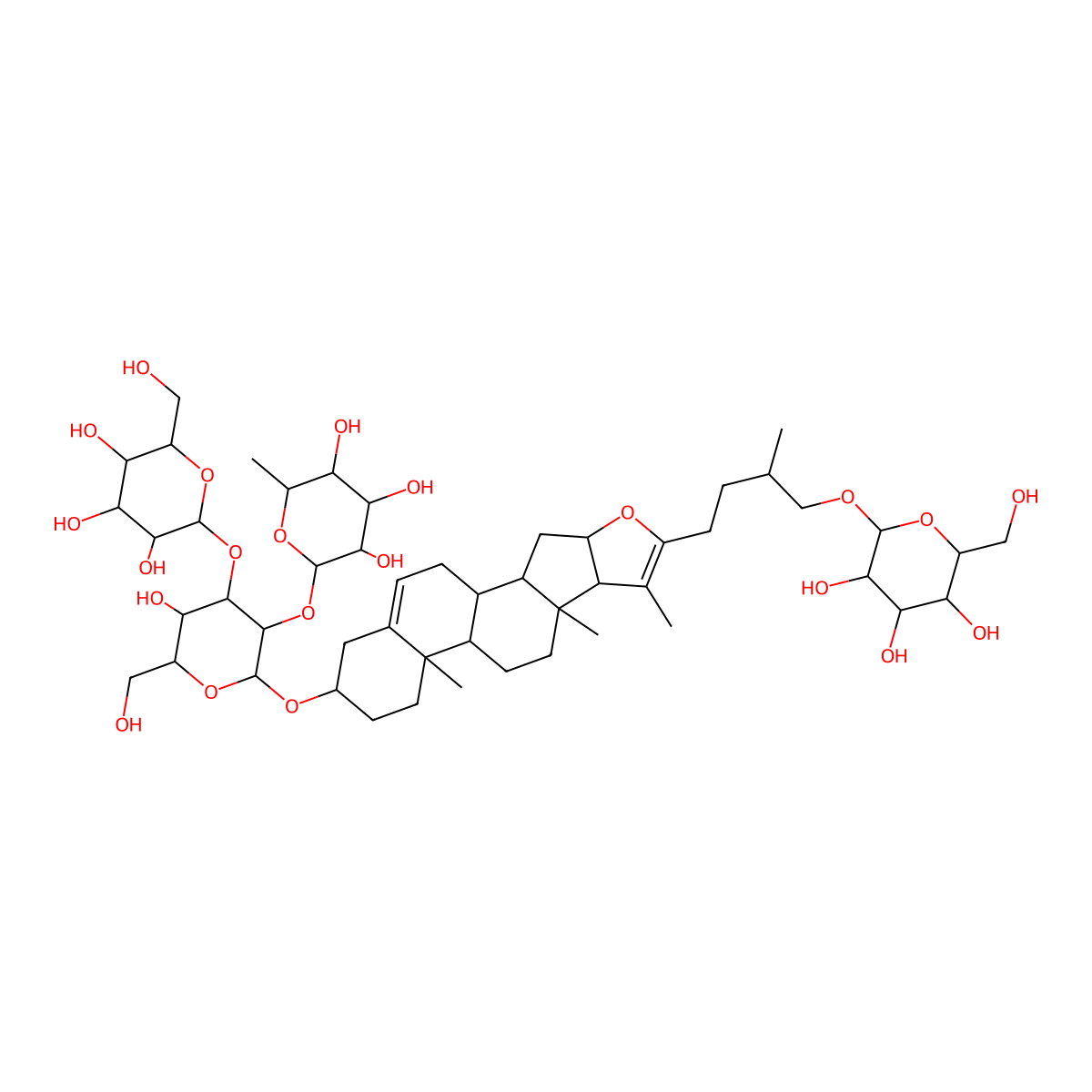 Pseudoprotogracillin molecular structure, CAS 637349-03-2