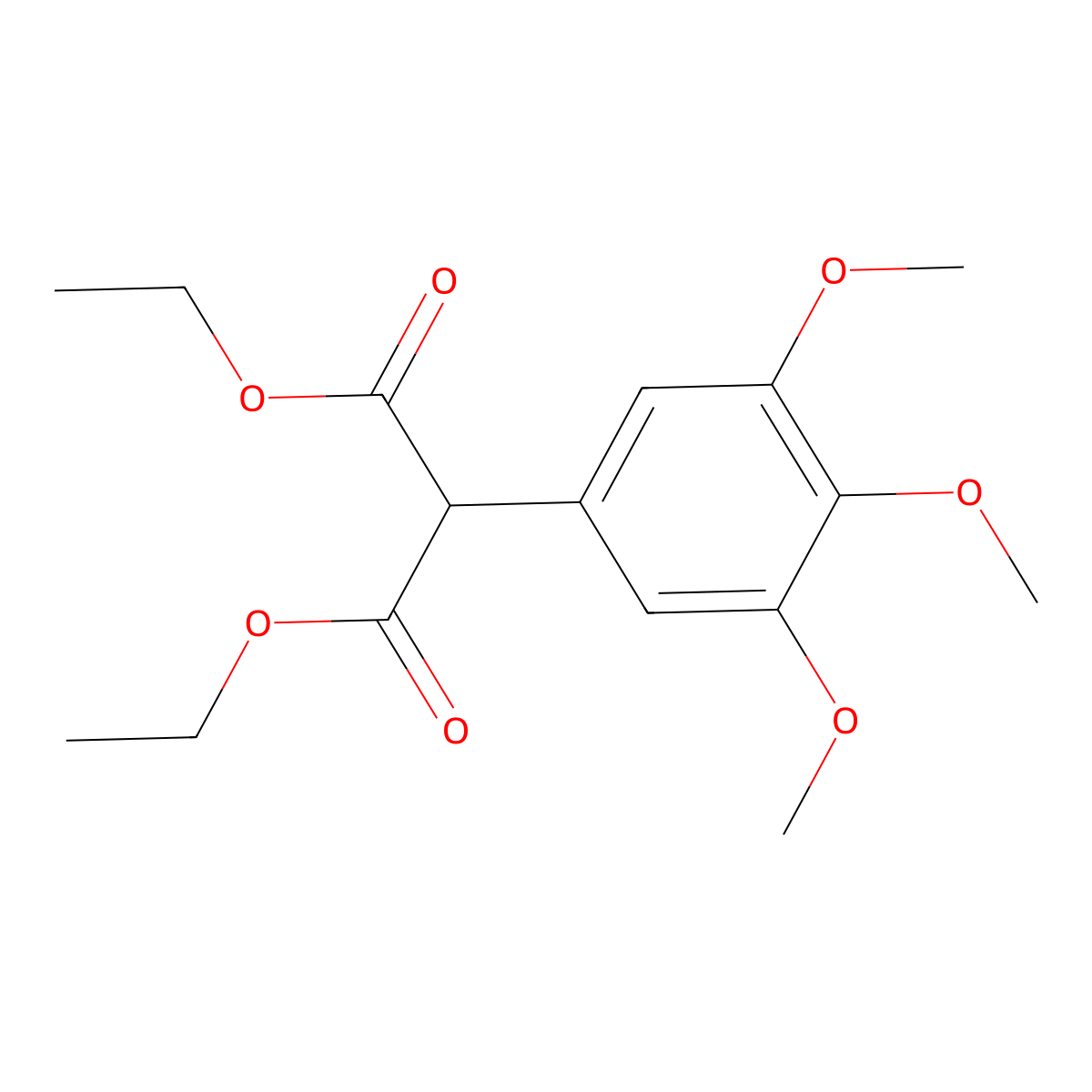 Diethyl (3,4,5-trimethoxyphenyl)propanedioate molecular structure, CAS 637356-88-8