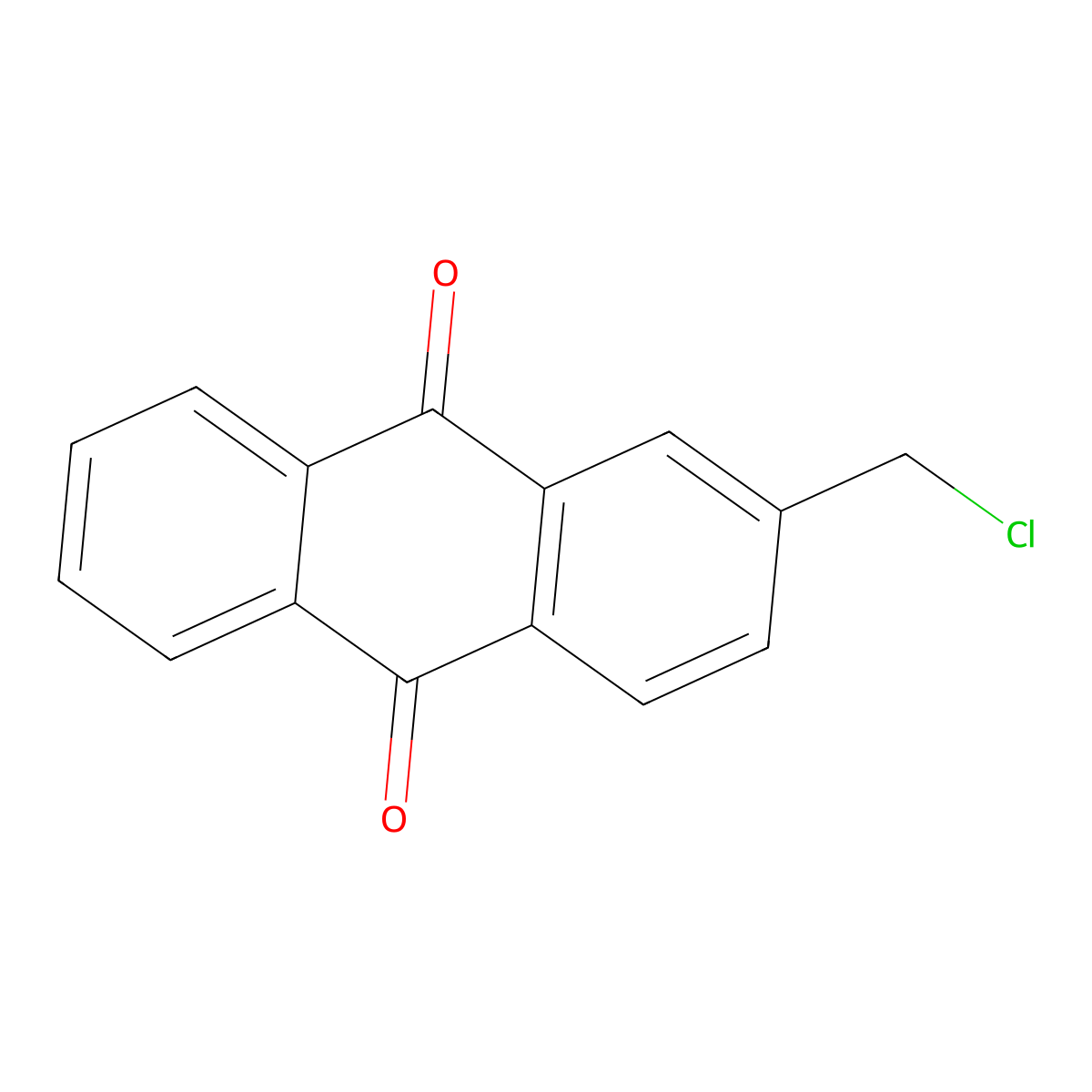 2-(Chloromethyl)anthraquinone molecular structure, CAS 6374-87-4