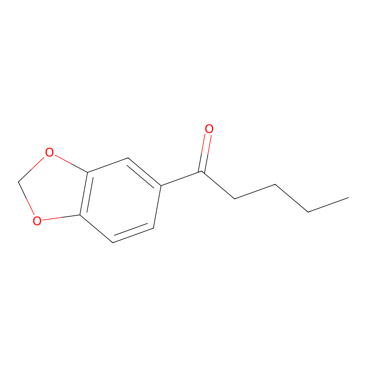 1-(2H-1,3-Benzodioxol-5-yl)pentan-1-one molecular structure, CAS 63740-98-7
