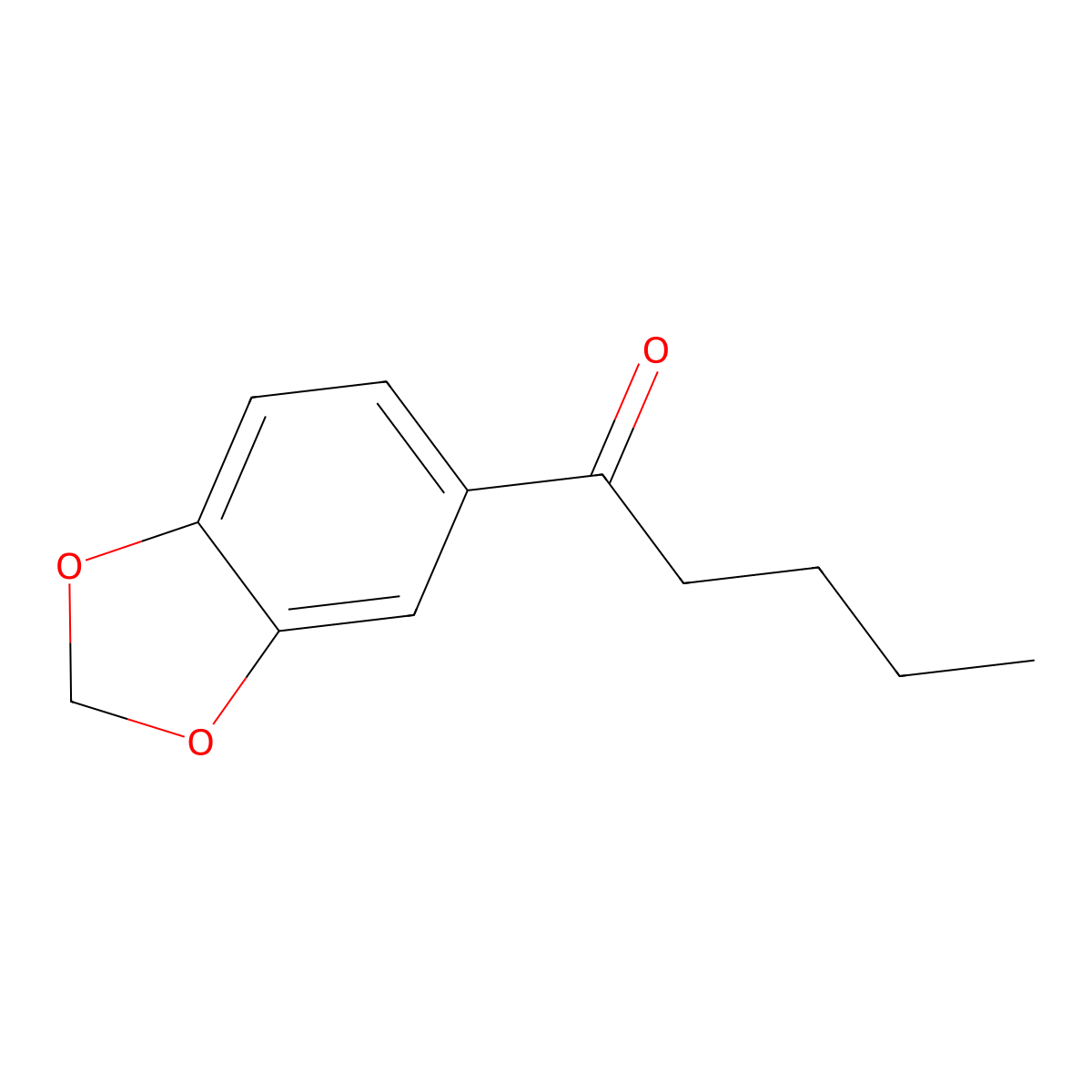1-(2H-1,3-Benzodioxol-5-yl)pentan-1-one molecular structure, CAS 63740-98-7