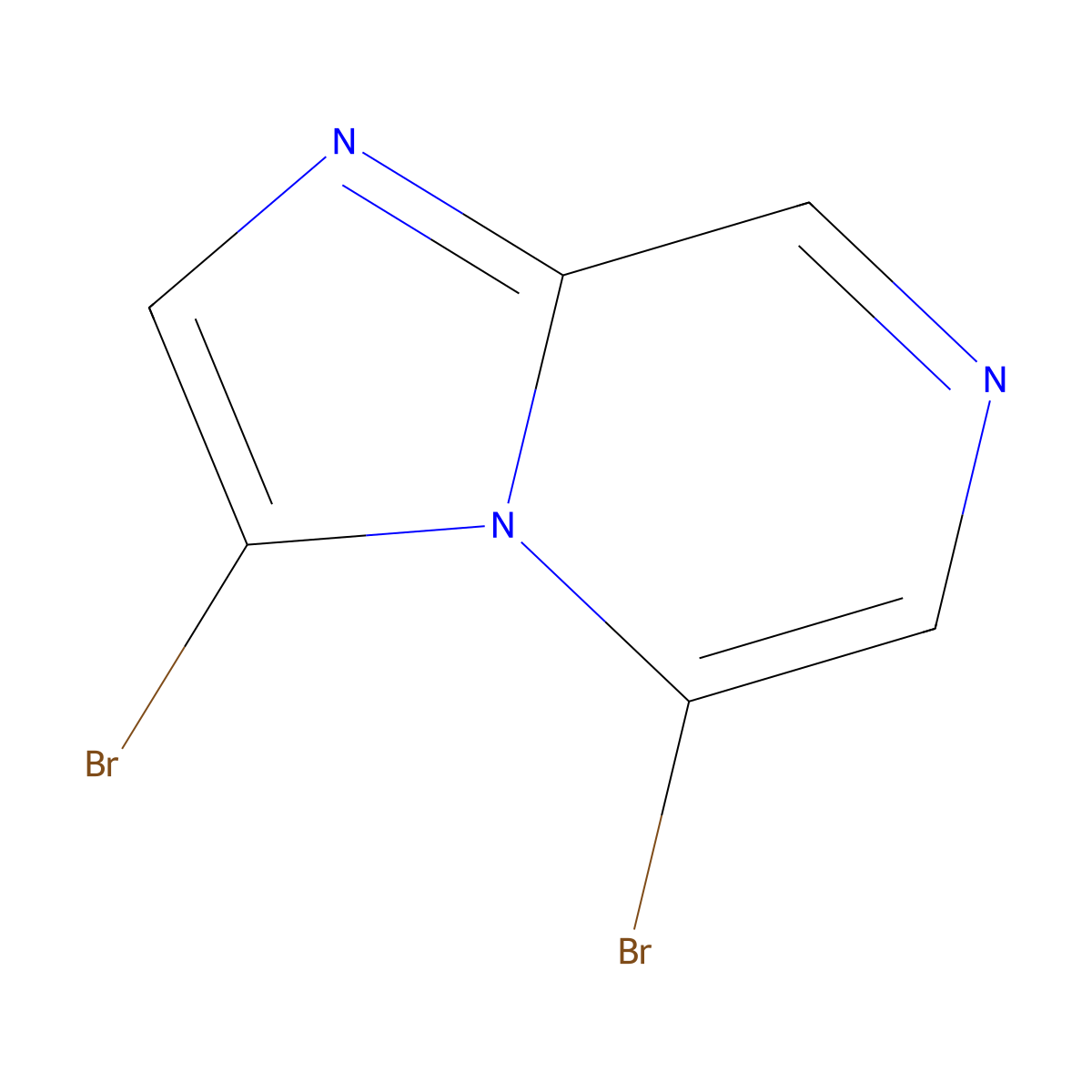 3,5-Dibromoimidazo[1,2-a]pyrazine molecular structure, CAS 63744-21-8