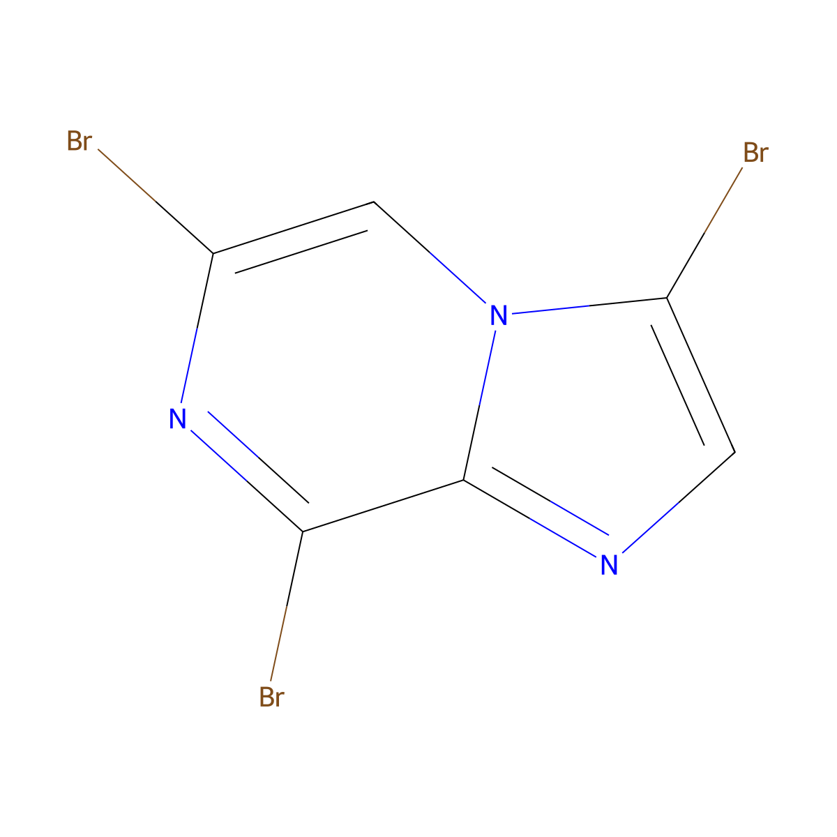 3,6,8-Tribromoimidazo[1,2-a]pyrazine molecular structure, CAS 63744-24-1