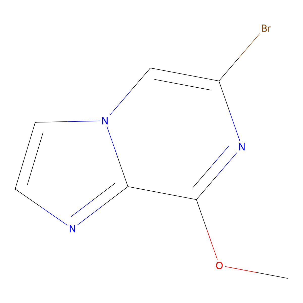 6-Bromo-8-methoxyimidazo[1,2-a]pyrazine molecular structure, CAS 63744-25-2
