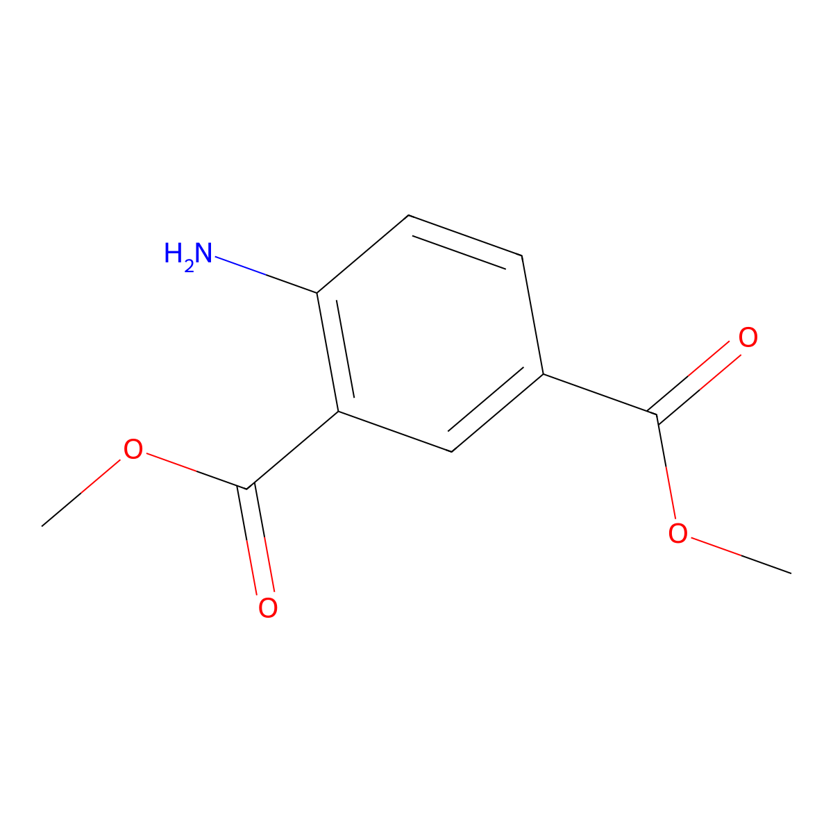 Dimethyl 4-aminoisophthalate molecular structure, CAS 63746-12-3