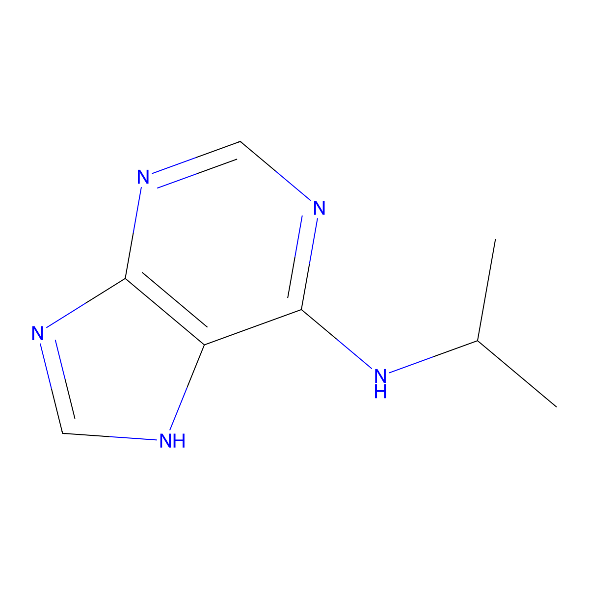 Adenine,N6-I-propyl molecular structure, CAS 63752-43-2