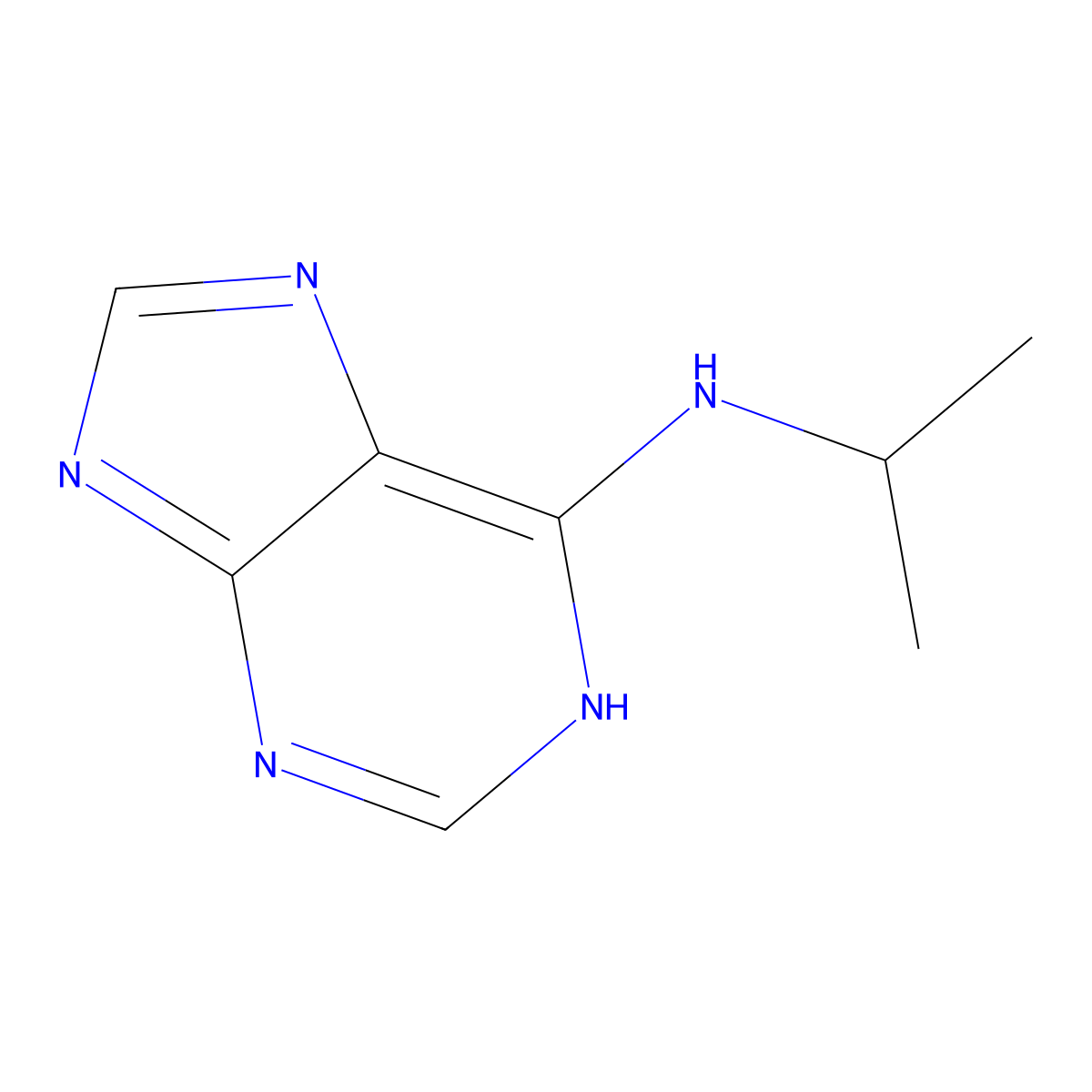 Adenine,N6-I-propyl molecular structure, CAS 63752-43-2