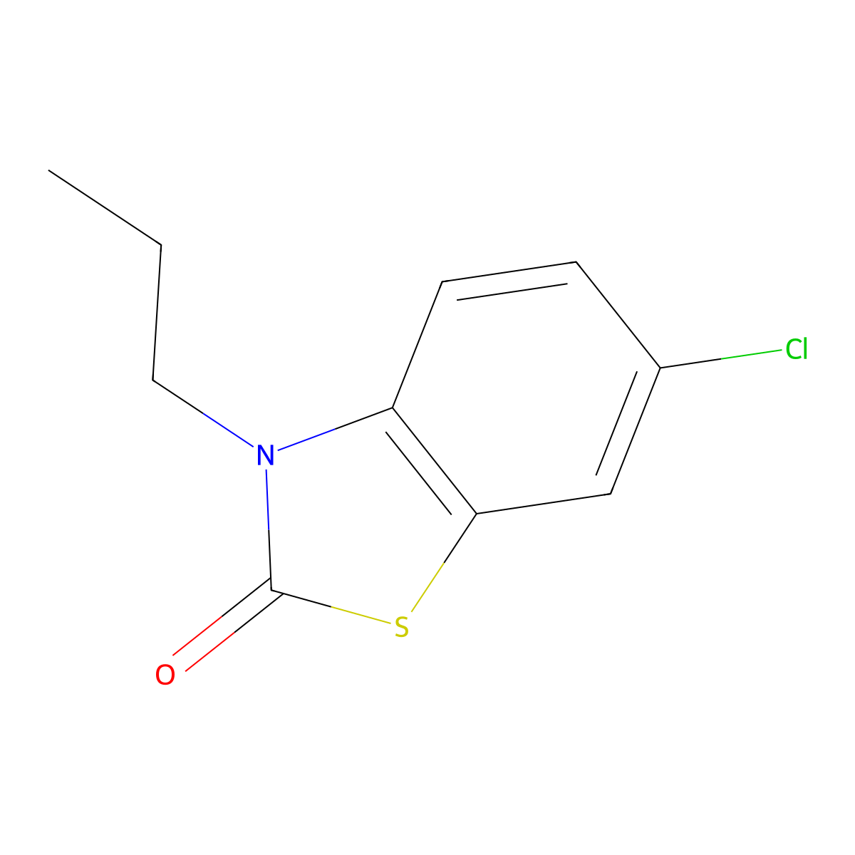 6-Chloro-3-propylbenzo[d]thiazol-2(3H)-one molecular structure, CAS 63754-99-4