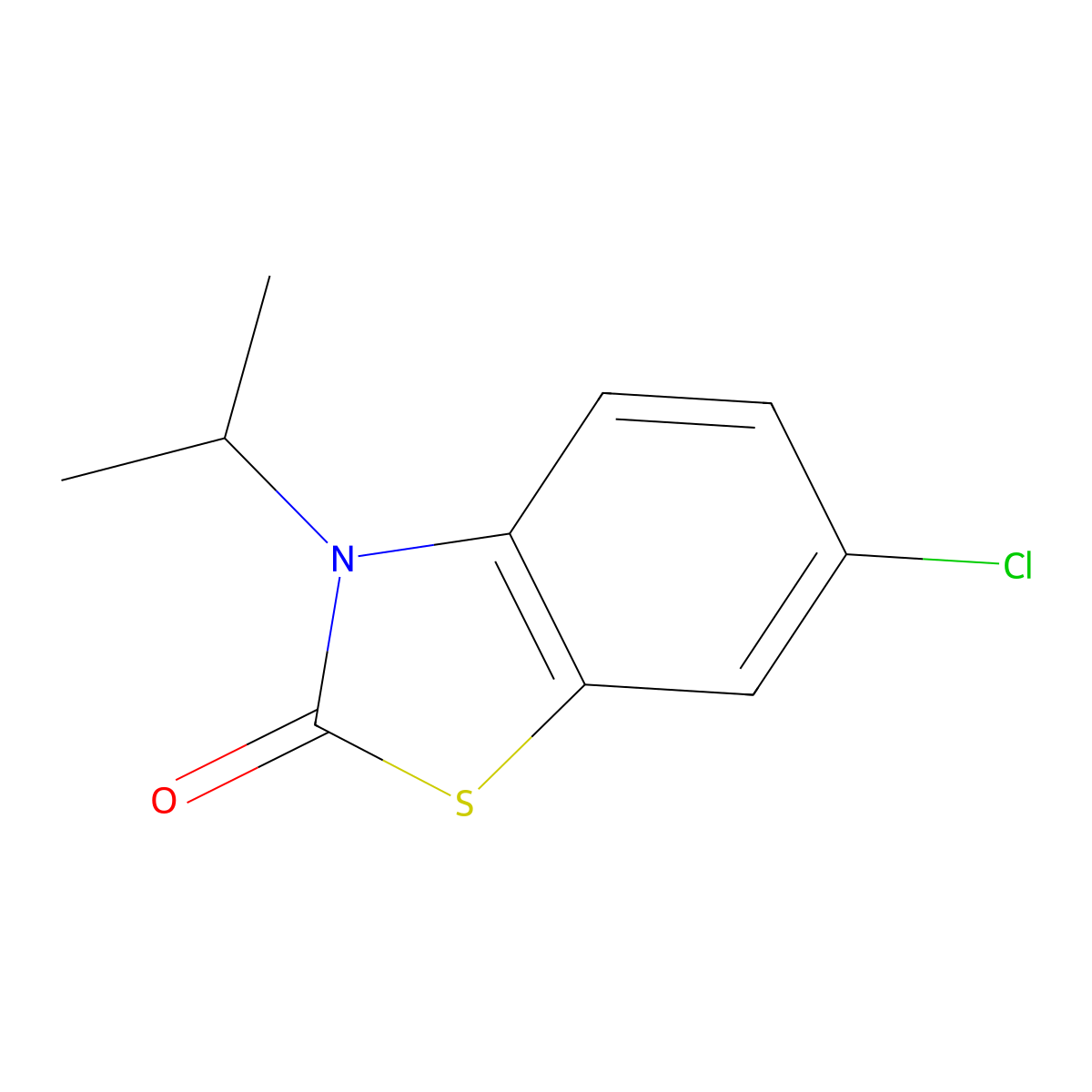 6-Chloro-3-isopropylbenzo[d]thiazol-2(3H)-one molecular structure, CAS 63755-00-0