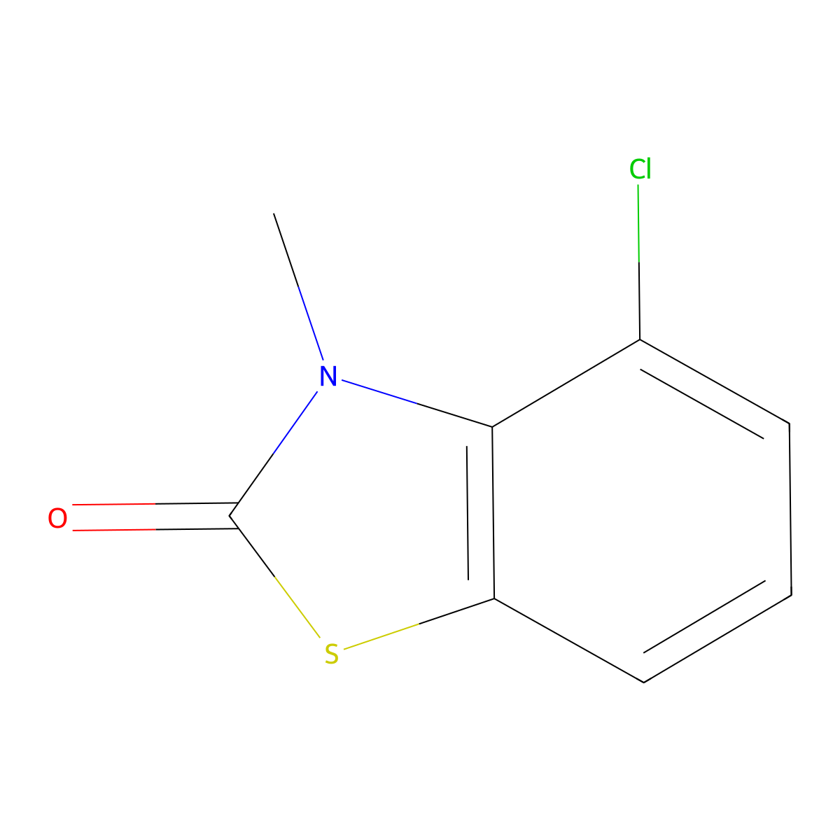 Chlobenthiazone molecular structure, CAS 63755-05-5