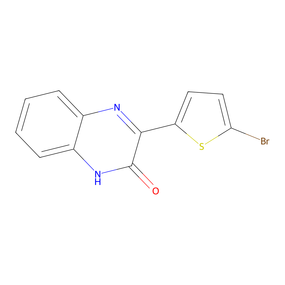 3-(5-Bromothiophen-2-yl)quinoxalin-2(1H)-one molecular structure, CAS 63756-45-6