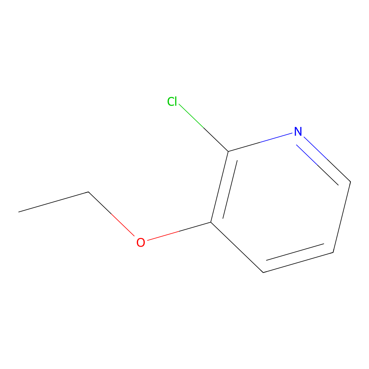 2-Chloro-3-ethoxypyridine molecular structure, CAS 63756-58-1