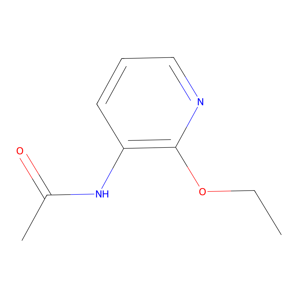 N-(2-ethoxypyridin-3-yl)acetamide molecular structure, CAS 63756-63-8