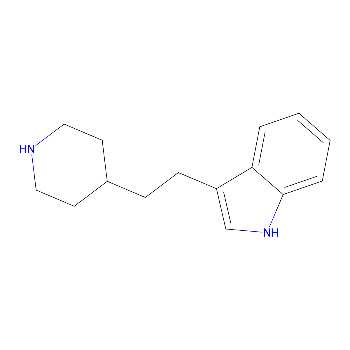 Indalpine molecular structure, CAS 63758-79-2