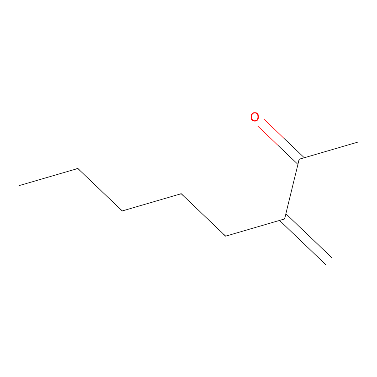 2-Pentyl-1-buten-3-one molecular structure, CAS 63759-55-7