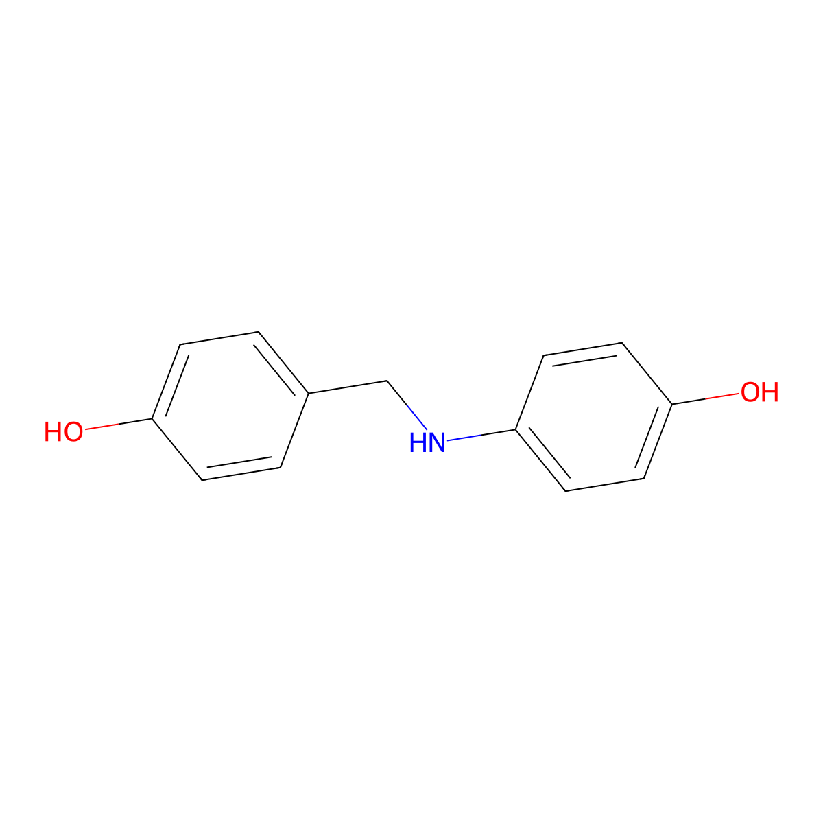 4-((4-Hydroxybenzyl)amino)phenol molecular structure, CAS 63759-99-9