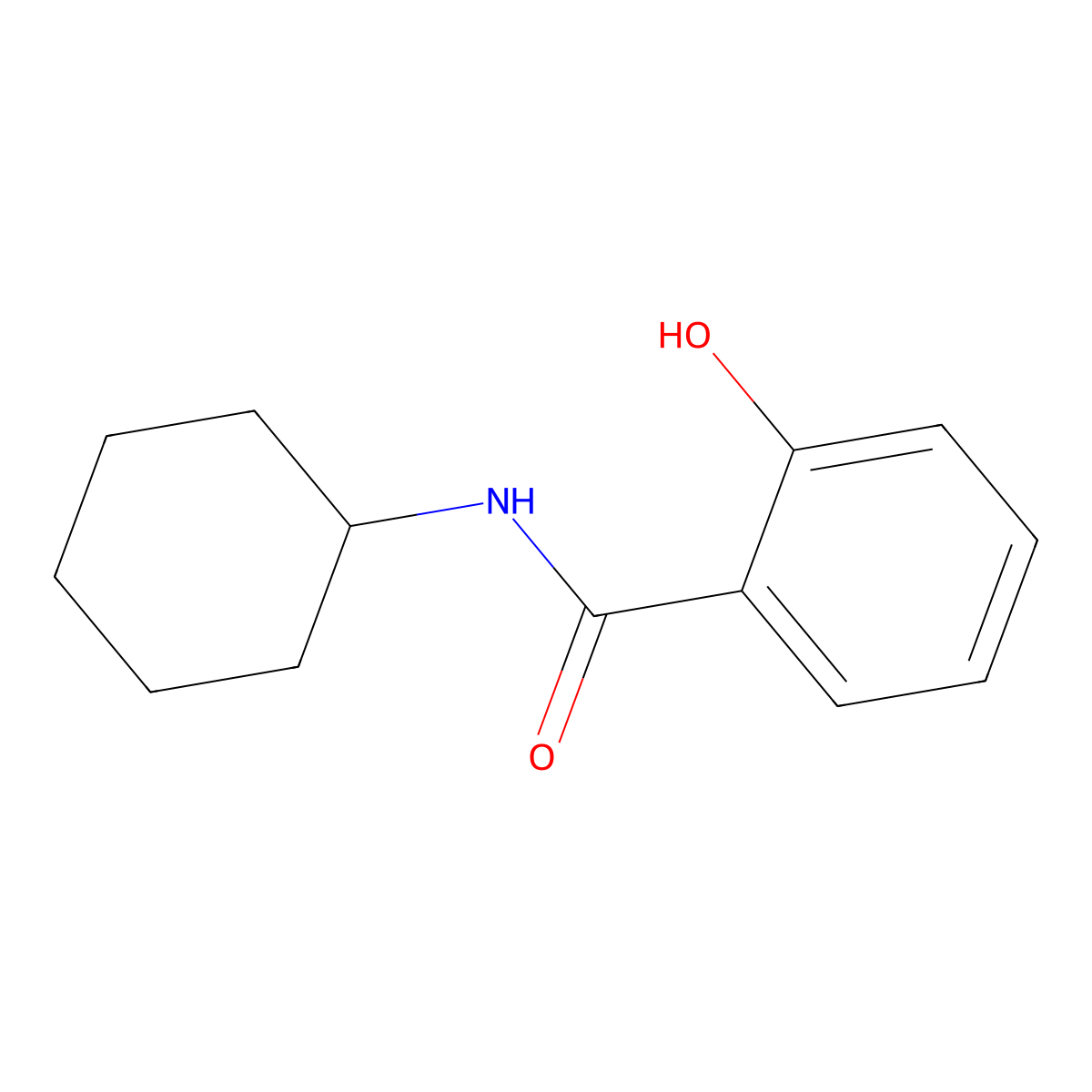 N-Cyclohexyl-2-hydroxybenzene-1-carboximidic acid molecular structure, CAS 63762-70-9